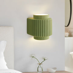 Nordic Cream Style Layer Ceramic Wall Sconce