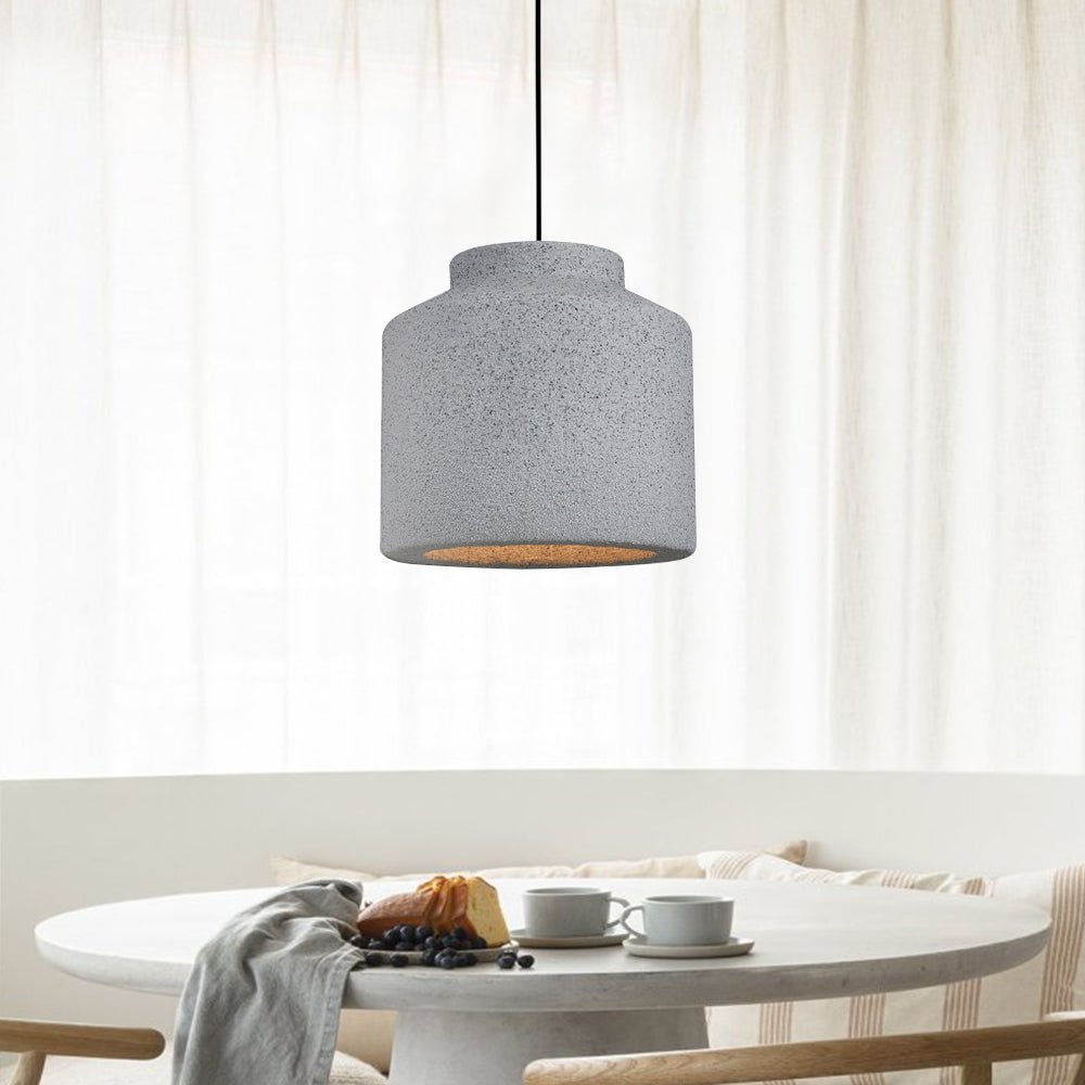 Nordic Earthen Jar Style Cylinder Pendant Light