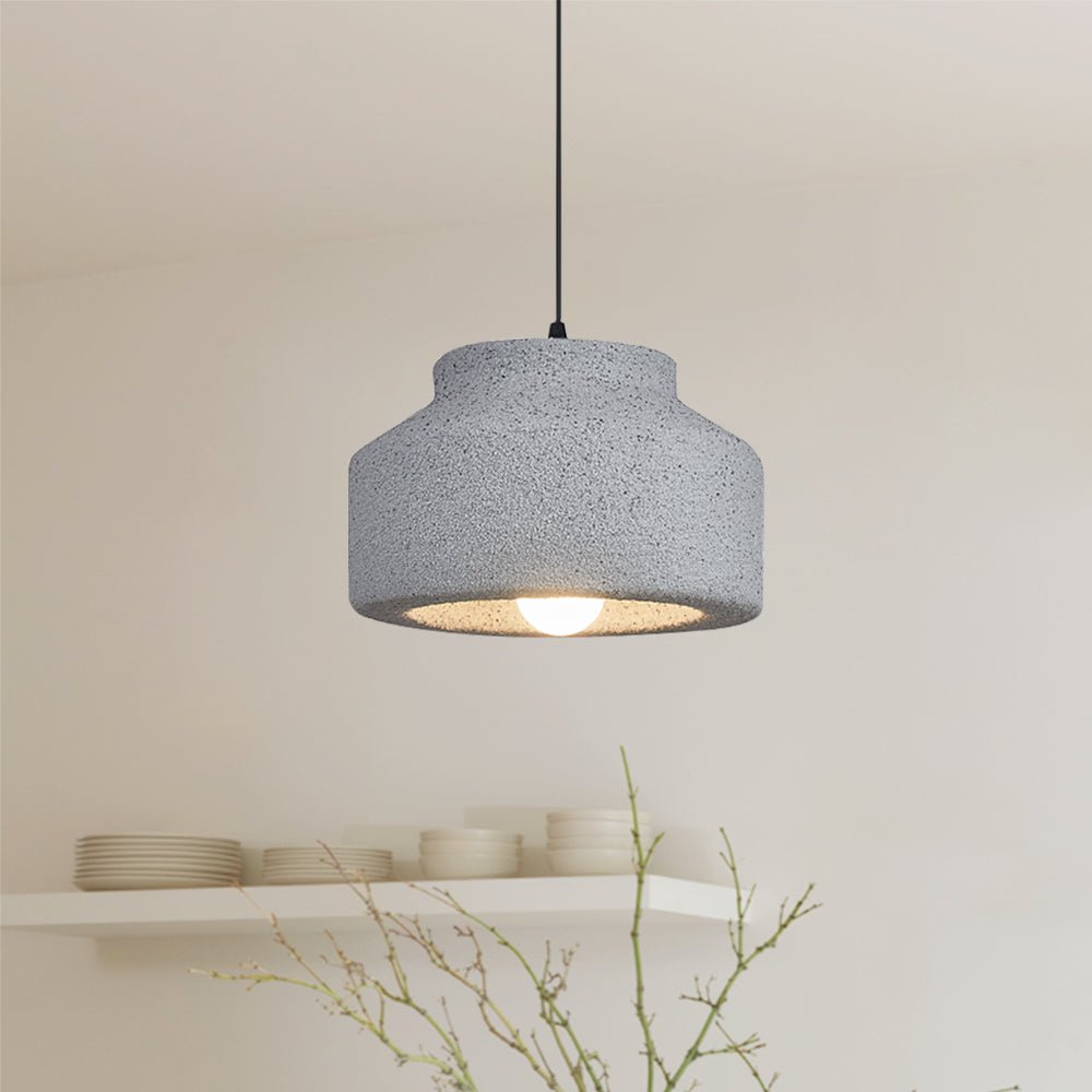 Nordic Earthen Jar Style Drum Pendant Light