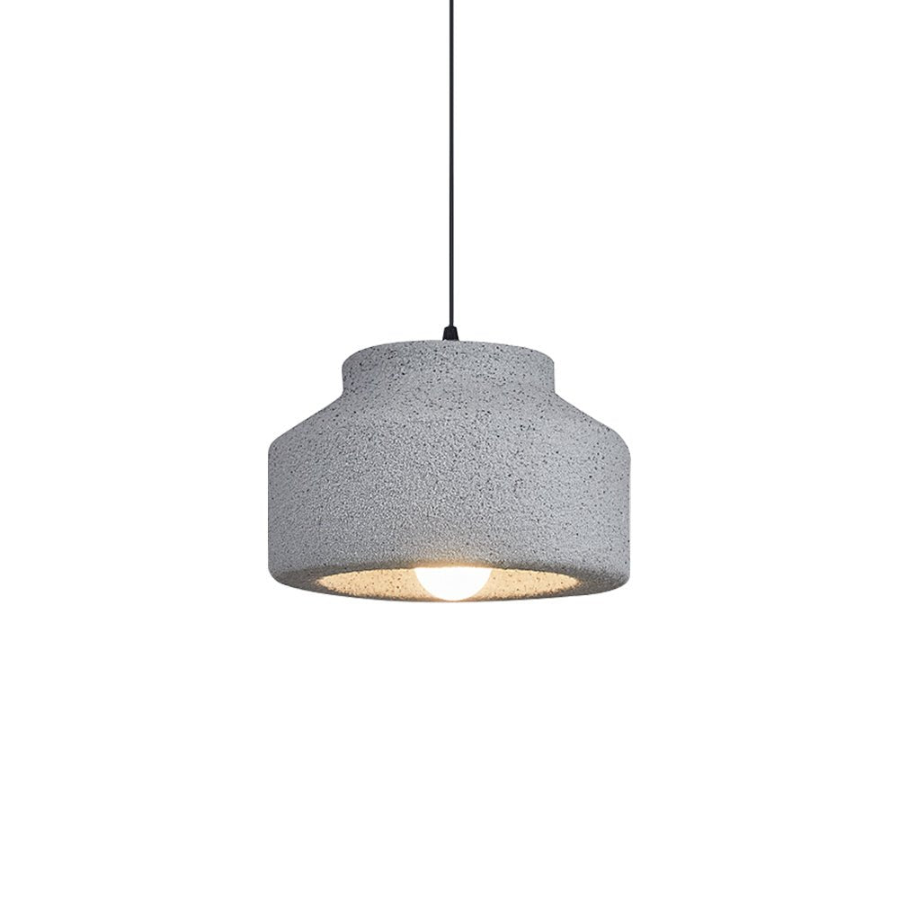 Nordic Earthen Jar Style Drum Pendant Light