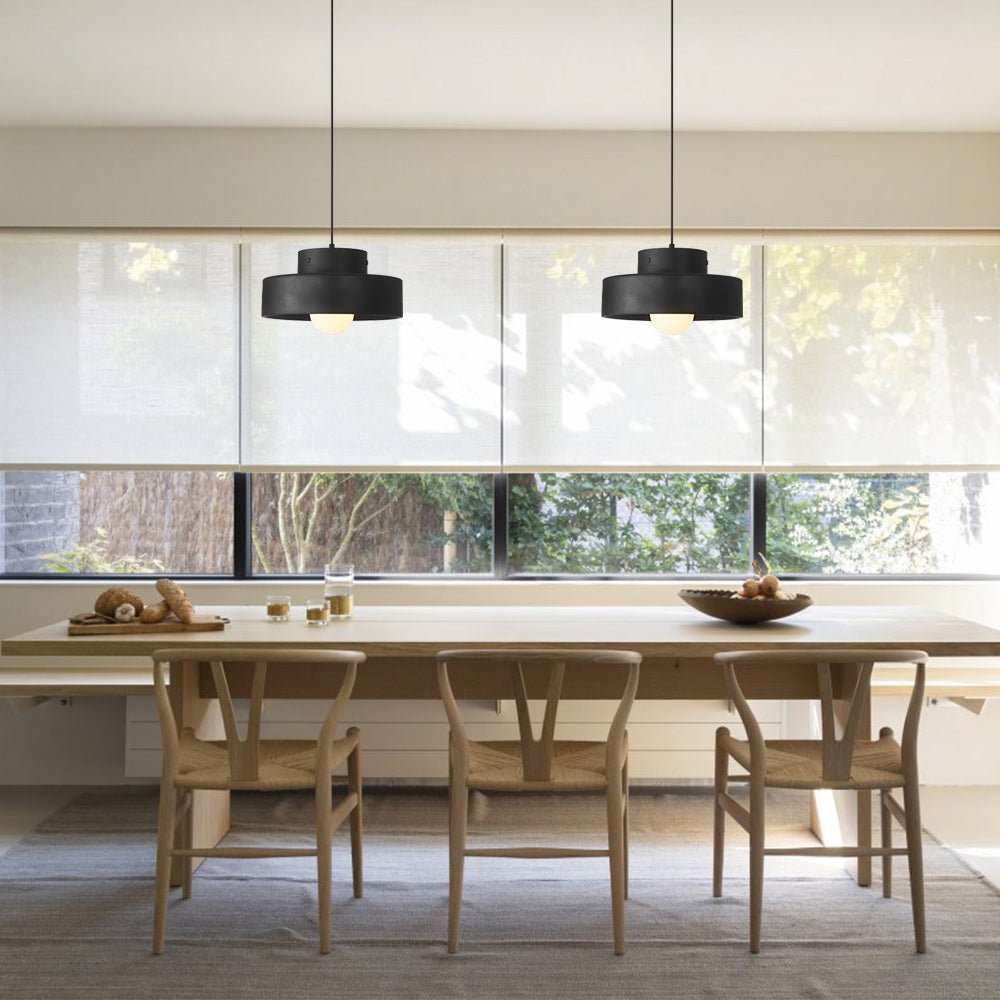 Nordic Geometric Cylindrical Ceramic Pendant Lighting