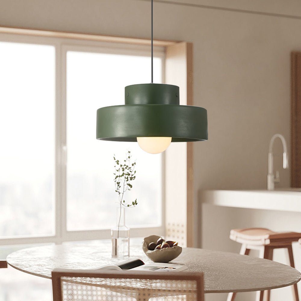 Nordic Geometric Cylindrical Ceramic Pendant Lighting