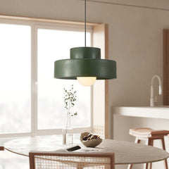 Nordic Geometric Cylindrical Ceramic Pendant Lighting