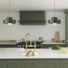 Nordic Geometric Cylindrical Ceramic Pendant Lighting