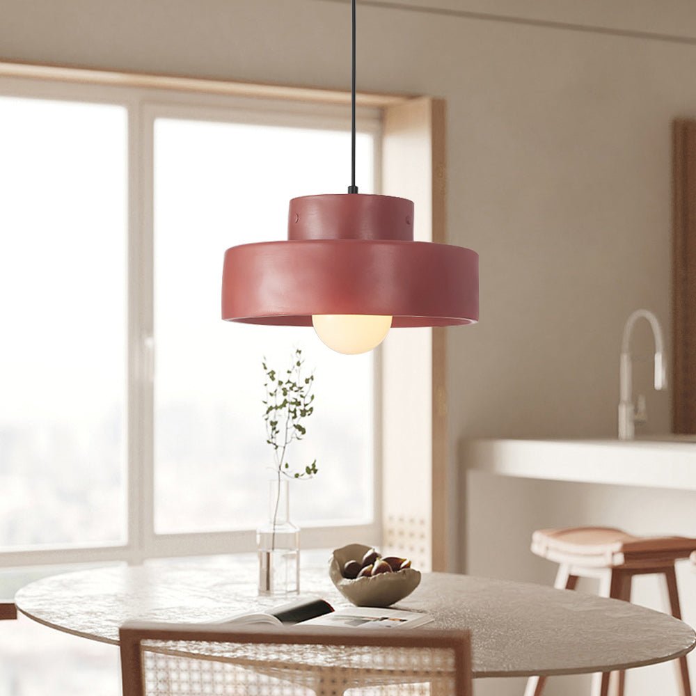 Nordic Geometric Cylindrical Ceramic Pendant Lighting