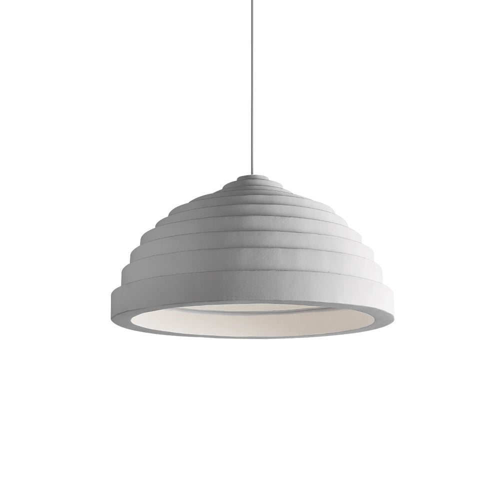 Nordic Ribbed Bell-Shaped Tiered Pendant Light