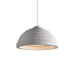 Nordic Ribbed Bell-Shaped Tiered Pendant Light