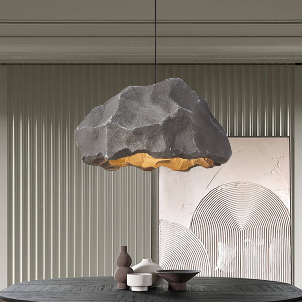 Nordic Stone Rock Design Pendant Light