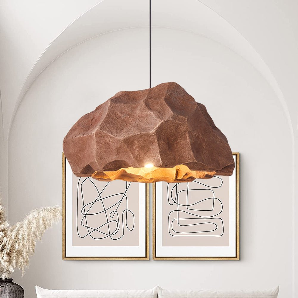 Nordic Stone Rock Design Pendant Light