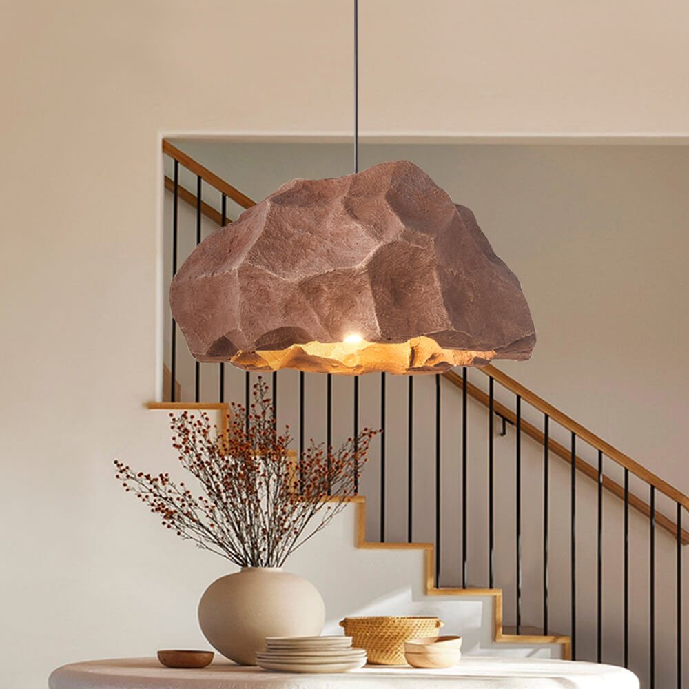 Nordic Stone Rock Design Pendant Light