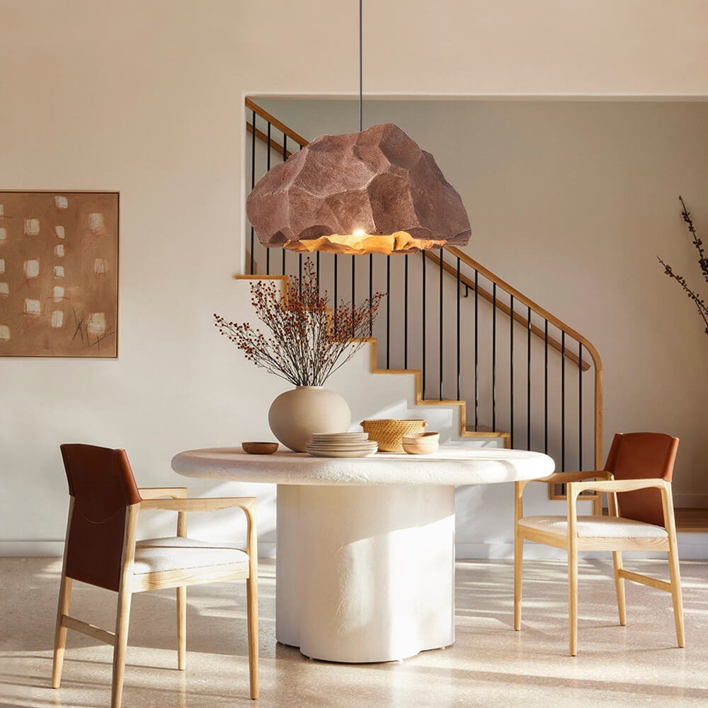 Nordic Stone Rock Design Pendant Light
