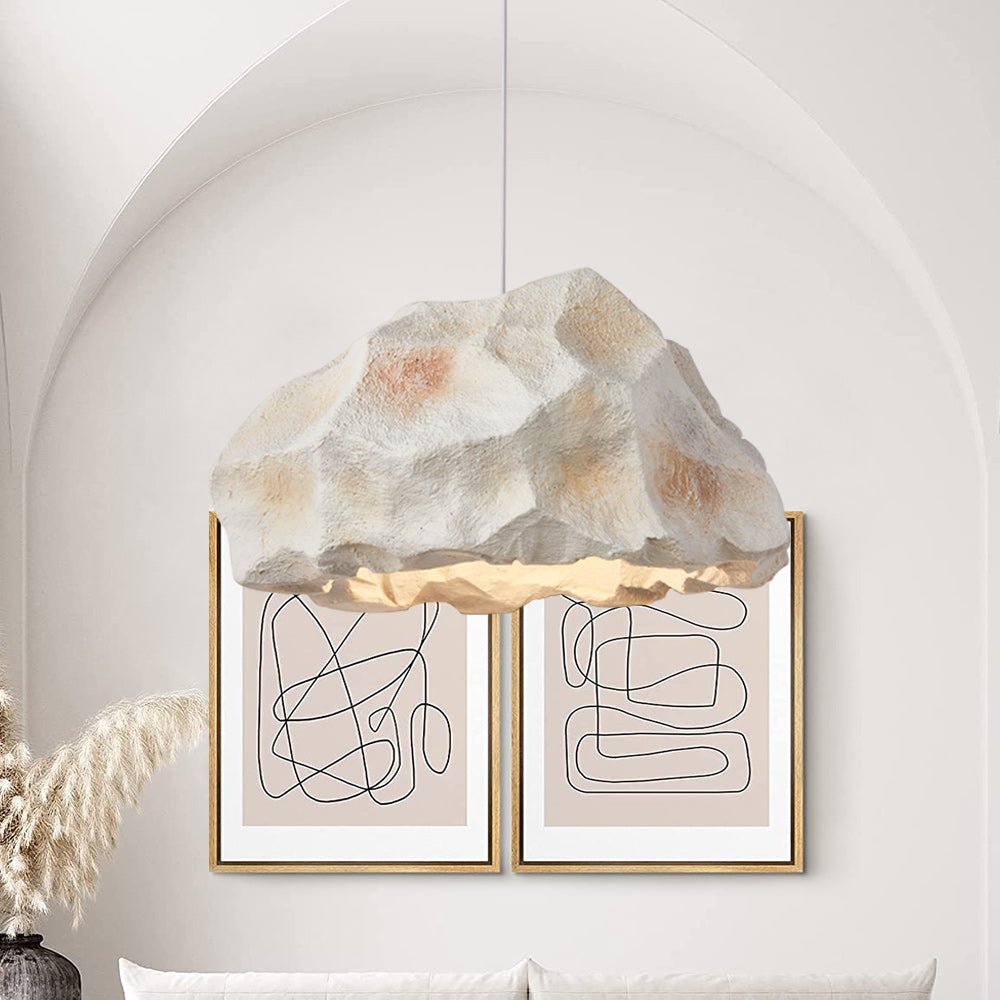 Nordic Stone Rock Design Pendant Light