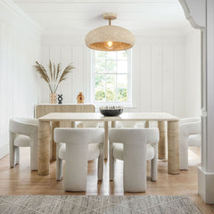 Nordic Stone Style Speckled Semi Flush Mount