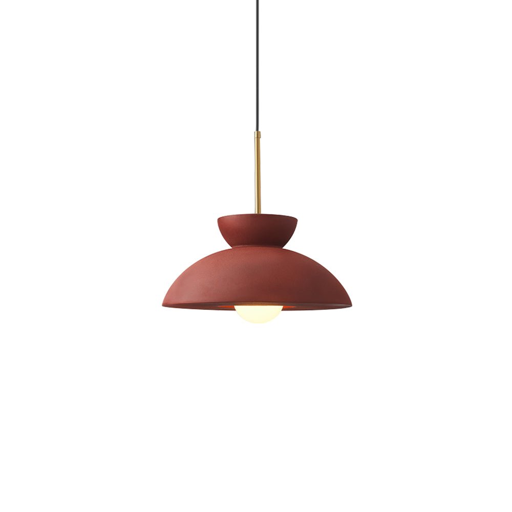 Resin Dome Ceramic Pendant Light