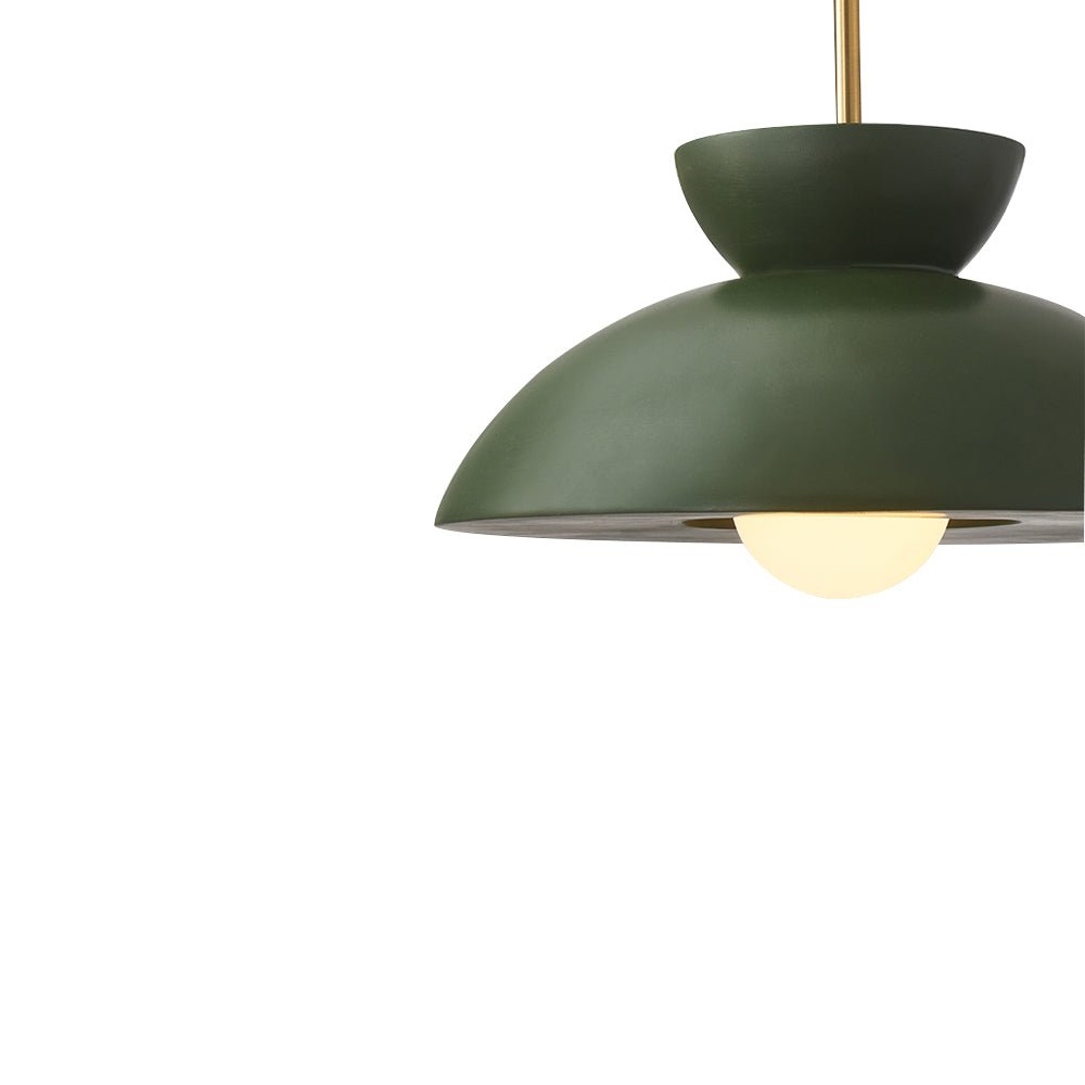 Resin Dome Ceramic Pendant Light