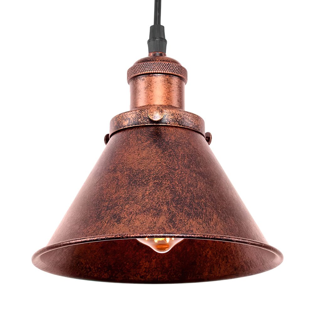 Rustic Antique Copper Kitchen Island Pendant Light x2