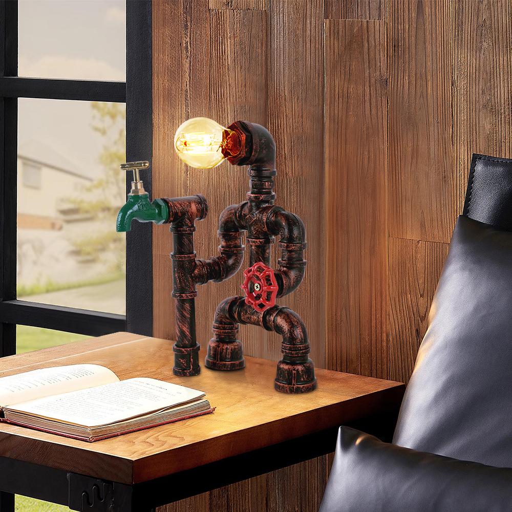 Rusty Red Table Lamp