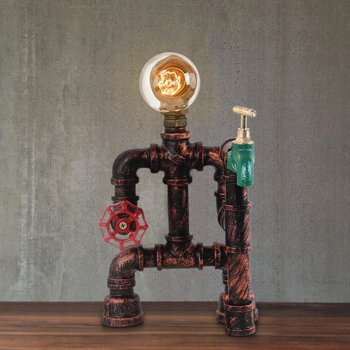 Rusty Red Table Lamp