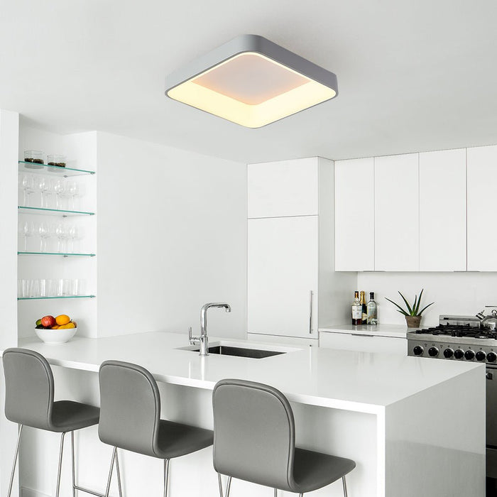 Scandinavian Acrylic Flat LED Square Flush Mount