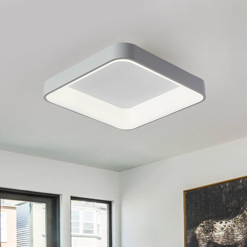 Scandinavian Acrylic Flat LED Square Flush Mount