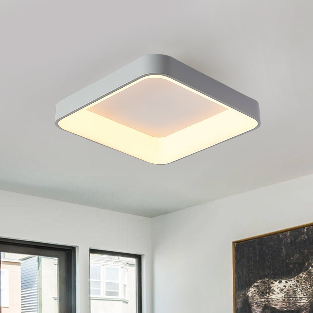 Scandinavian Acrylic Flat LED Square Flush Mount