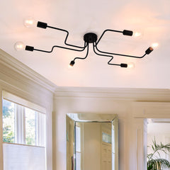 Sputnik Linear Semi Flush Mount