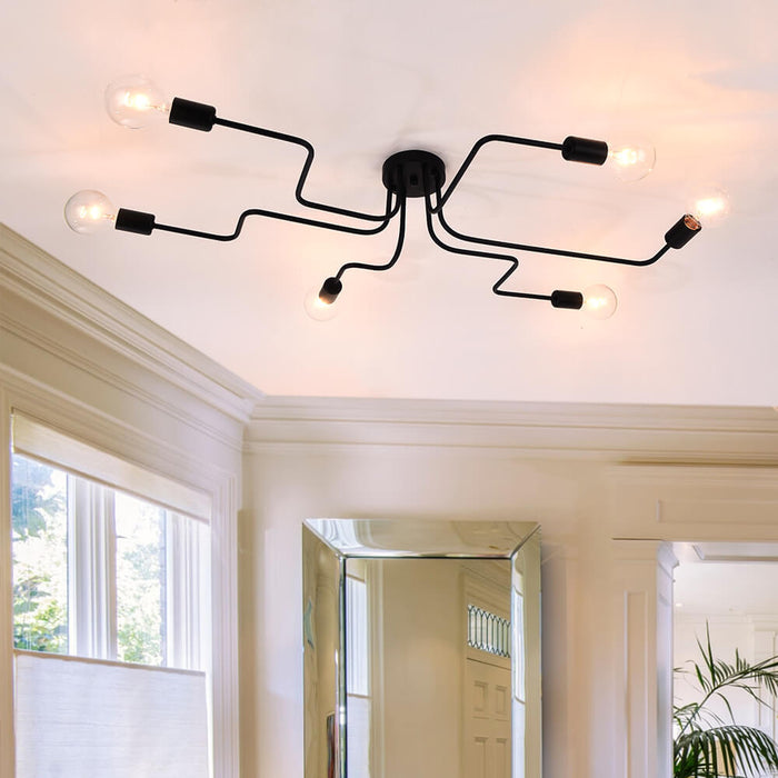 Sputnik Linear Semi Flush Mount