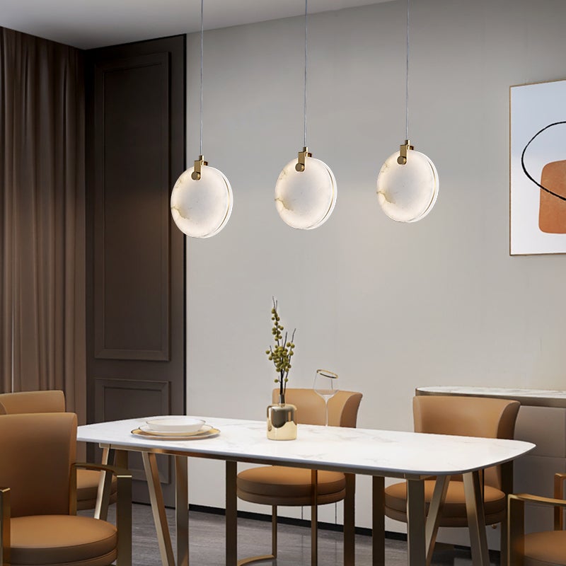 Transmission Marble Stone Shade Pendant Light