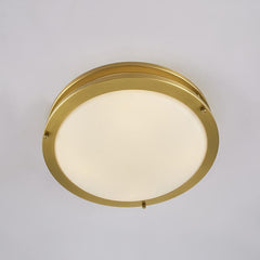 Two-tiered Gold Round LED Flush Mount Ceiling Lights