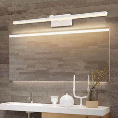 Ultra-thin Bathroom Vanity Light Armed LED Wall Sconce in Brushed Black/White