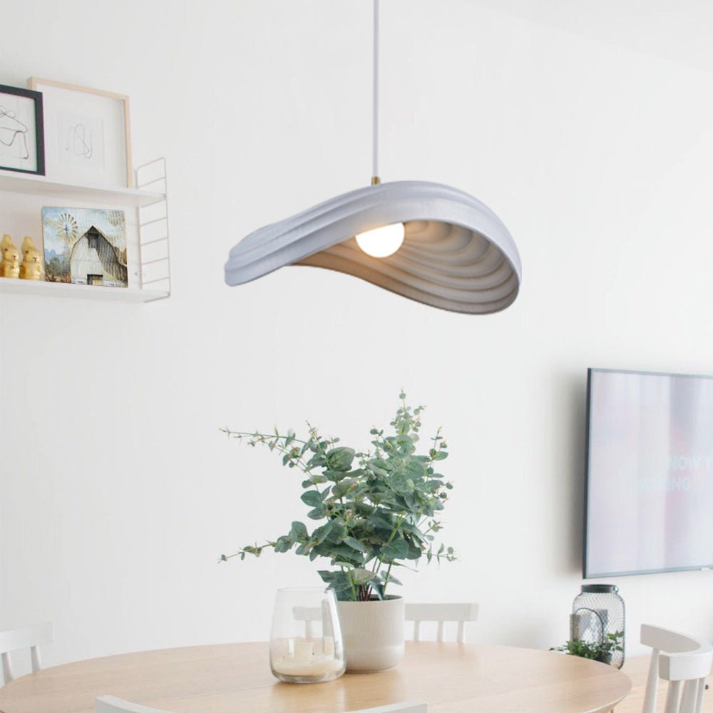 Unique Layered Shape Curved Pendant Light
