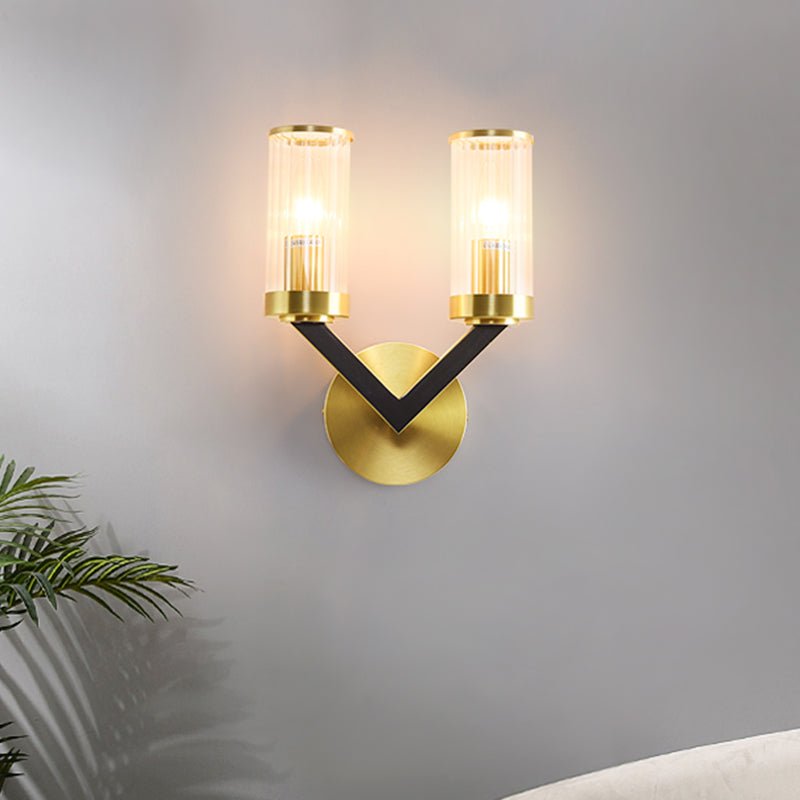 V-shape Cylinder Creative Vanity Wall Sconce