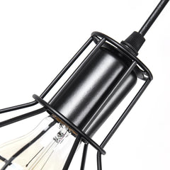 Vintage Cage 1 - Light Single Geometric Pendant Light