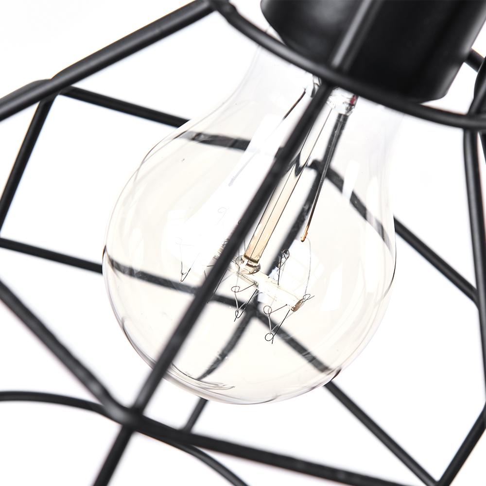Vintage Cage 1 - Light Single Geometric Pendant Light