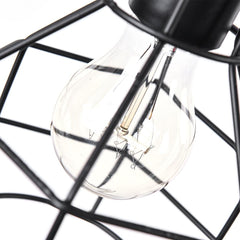 Vintage Cage 1 - Light Single Geometric Pendant Light