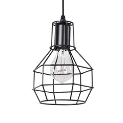 Vintage Cage 1 - Light Single Geometric Pendant Light