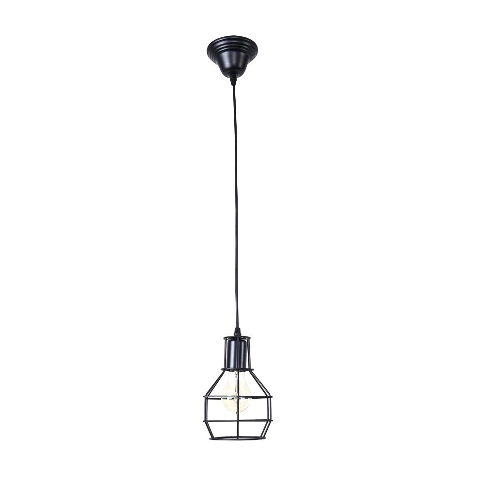 Vintage Cage 1 - Light Single Geometric Pendant Light
