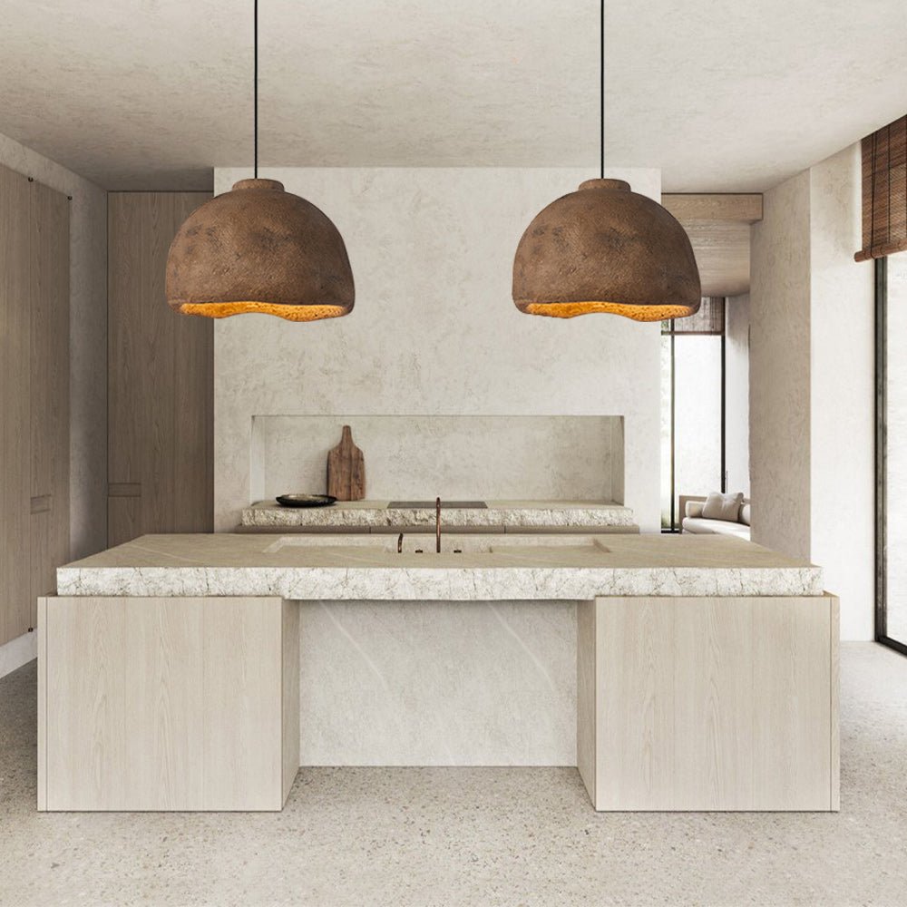 Wabi-Sabi Bell-Shaped Pendant Lighting