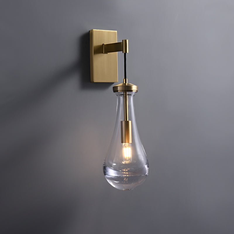 Water Drop Glass Shade Wall Sconce
