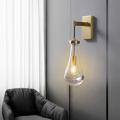 Water Drop Glass Shade Wall Sconce