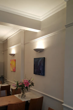 T6218 Curved Plaster Wall Light