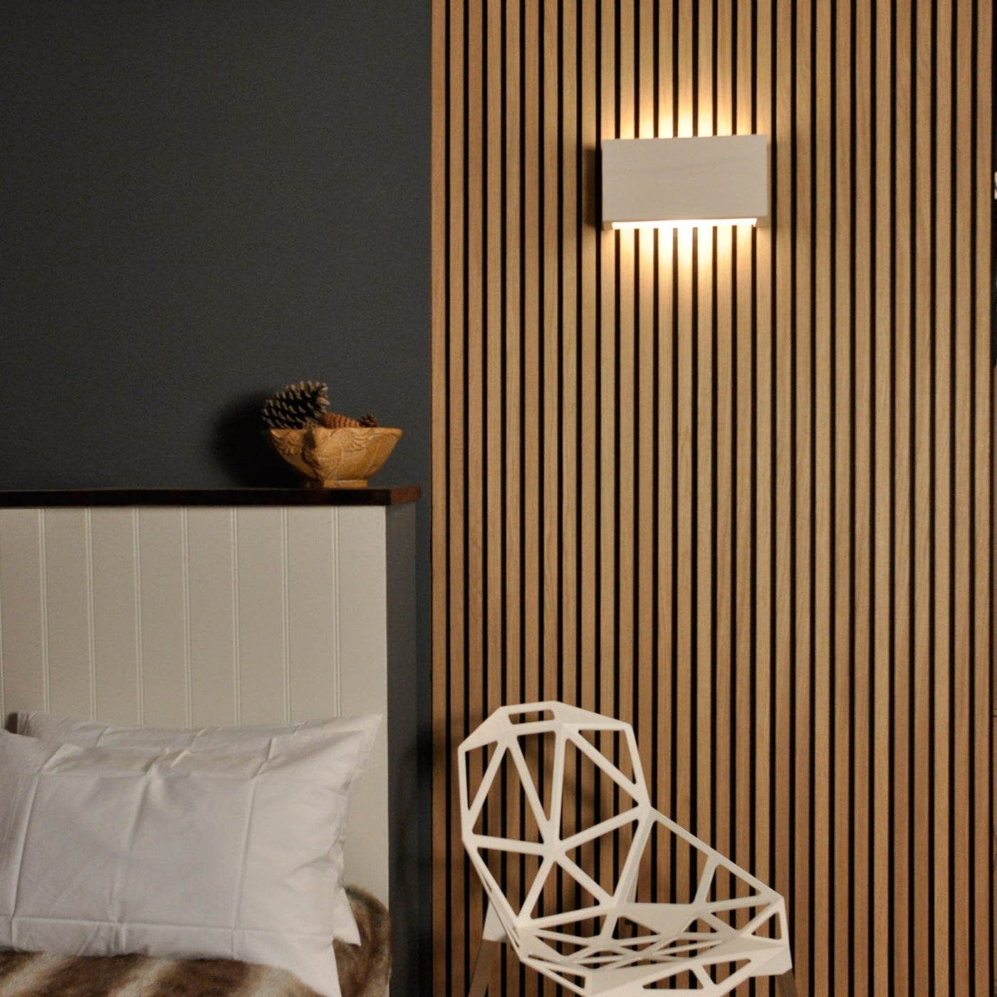TR9281 SlimLine Linear Plaster Wall Light (Integrated Emergency Option)