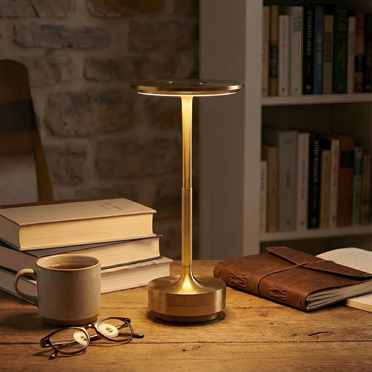 Dimmable Table Lamp – Gold/Silver/Black, Modern Design with USB-C Charging Function for the Living Room or Bedroom