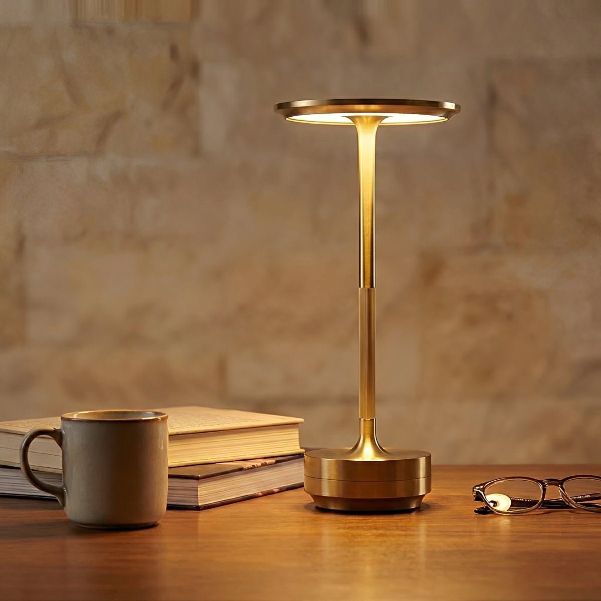 Dimmable Table Lamp – Gold/Silver/Black, Modern Design with USB-C Charging Function for the Living Room or Bedroom