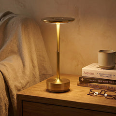 Dimmable Table Lamp – Gold/Silver/Black, Modern Design with USB-C Charging Function for the Living Room or Bedroom