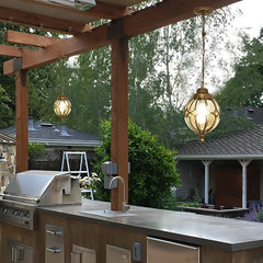 Waterproof Aluminium Ball Outdoor Chandelier Light Hanging Pendant Light
