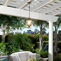 Waterproof Aluminium Ball Outdoor Chandelier Light Hanging Pendant Light